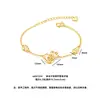 Ouro de areia vietnamita imitação de ouro, conjunto de cabaça cintilante tipo gelo, novo conjunto de três peças de alta qualidade para mulheres: colar, brincos e pulseira