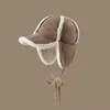 Sombrero Lei Feng de Gamuza Estilo Coreano para Mujer, Invierno Retro Ins Lana de Cordero Versátil Protección para Orejas a Prueba de Frío Parte Superior Suave Sombrero de Aviador de Moda