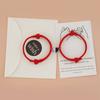 Pulsera ajustable de pareja/novias tejida con cuerda milanesa y hebilla magnética en forma de corazón blanco y negro, nueva de Amazon transfronterizo