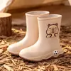 Botas de Lluvia Estilo Deportivo de Media Pantorrilla para Niños Mayores y Estudiantes de Primaria, Disponibles en Stock, para Niños y Niñas, Antideslizantes, Ligeras, Dropshipping