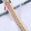 2.5CM Terciopelo de Cuatro Filas con Lentejuelas, Cinta Pequeña Fragante, Encaje Trenzado de Borde Crudo, Accesorios para el Cabello, Bolsas, Accesorios Universales para Manualidades