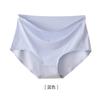 Ropa interior de verano de seda de hielo de talla grande sin costuras para mujer, cintura alta, abdomen, entrepierna de algodón, cómoda, transpirable, para chicas gorditas