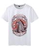 Camiseta estampada de monstro japonês design de verão criativo masculina e feminina manga curta roupa top verão Gola redonda