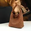 Elegante Bolso de Axila 2026 Modelo Nuevo Bolso de Mano de Gama Alta Moda Bolso Tejido Madre-Hija Bolso de Mujer de Cuero Genuino Bolso de Hombro Único Cruzado