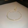 Pulsera Geométrica Redonda de Flor de Zirconia Transfronteriza Europea y Americana Estilo Retro de Moda Pulsera Joyería de Lujo Ligero Al por Mayor