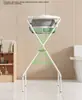Tina de Baño para Bebé con Soporte y Set Sensible a la Temperatura Tina Plegable con Soporte de 50 kg de Capacidad de Peso Para Bañar al Bebé