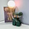 Lâmpada de Mesa Dobrável Urso de Luxo Leve para Leitura com Carregamento USB Desenho Animado Luz de Cabeceira para Dormitório Ornamento de Lembrança Luminária de Mesa