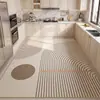 Felpudo Moderno Minimalista para Cocina, Alfombrilla de Cuero Limpiable y Resistente a Manchas, Antideslizante, Resistente al Aceite, Fácil de Mantener, Felpudo sin Lavado