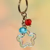 Acessórios de Chaveiro Estrela de Cinco Pontas Vazada Multicor Moda Desenho Animado Acessórios de Joia Tendência Unisex Inteligentes e Fofos