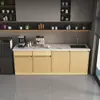 Balcão de Bar de Mármore Simples Comercial Doméstico Ilha Contra a Parede Chá Bar Café Empresa Bancada de Cozinha Estação de Trabalho Corte Lavagem