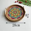 Cesta de frutas tejida de ratán, cesta de pan tejida, bandeja para aperitivos, mesa de café, bandeja para pasteles, cesta de almacenamiento de escritorio