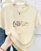 Nueva Camiseta de Manga Corta para Mujer de Verano, Cómoda, Transpirable, Moderna y Tendencia con Estampado, Estilo Europeo y Americano