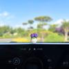 Lindos adornos pequeños frescos simulados en maceta para coche, adornos para coche eléctrico de niña, decoraciones interiores para coche, adornos pequeños para consola central de coche