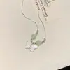 Danza de Mariposas Collar de Mariposa Accesorios para Mujer Lujo Ligero Diseño de Nicho Gama Alta Nuevo Estilo Chino Cadena para Clavícula Transfronterizo
