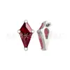 Pendientes de Titanio F136 con Forma de Cometa Rombos de Circonita Colorida Joyería para Piercing Corporal Clavos para Oreja Clavos para Labio Titanio Aleación G23