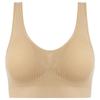 Roupa íntima esportiva europeia e americana feminina, peito pequeno, push up, colete confortável, tamanho grande, com almofada de inserção, sutiã fitness para corrida e ioga
