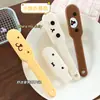 Peine Plegable de Oso de Dibujos Animados con Expresión, Peine Portátil para Estudiantes, Viajes, Peine con Almohadilla de Aire, Peine Japonés Lindo y Femenino para Peinar el Cabello