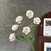 Flores artificiales, arreglo de peonías de 6 cabezas, estilo jardín de Monet, para decoración de salón de bodas, fotografía floral y decoración del hogar; flores artificiales al por mayor