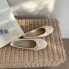 Sapatilhas Retrô de Camurça Estilo Francês para Mulheres, com Laço, Bico Baixo, Solado Raso, Novos Sapatos de Vovó Primavera 2026