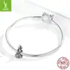 Pulsera romántica de bola original Ziyun de plata, cuentas de plata S925, artesanía vintage, accesorios de cuentas DIY SCC1564