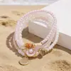 Set de Pulseras de Pareja Estilo Vacaciones Transfronterizo, Pulseras de Estrella de Mar y Concha, Pulseras Apilables de Perlas Estilo Bohemio