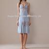 Vestido de Noite Feminino Modal Rayon Patchwork de Renda Cor Sólida Alça de Sereia Nova Primavera/Verão 2026