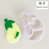 Molde de pão cozido de desenho animado fruta vegetal morango saia Assar Molde de biscoito ferramenta de corte de massa doméstico
