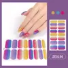 Película para Esmalte Adesivos de Unha Atacado Adesivos Ins para Unhas 16 Adesivos Adesivos Degradê Cobertura Total Acessórios Estilo Ins Versátil Mármore