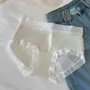 Calcinhas de Renda Novas para Mulheres, Sexy, Alta Elasticidade, Respirável, Forro de Ácido Polilático, Cintura Média, Tanga Feminina, Venda Direta da Fábrica