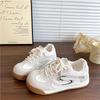 Zapatillas de Entrenamiento Frescas y Sencillas para Mujer Otoño 2025 Nuevos Zapatos Blancos de Suela Gruesa Zapatillas Deportivas Casuales de Suela Suave Estilo Coreano