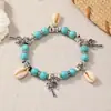 Pulseras de Colores con Cuentas Temáticas del Océano, Pulseras de Estilo Playa con Diseño Único, Accesorios Versátiles de Venta Caliente Transfronteriza al por Mayor