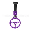Cuerda de remolque adhesiva modificada para coche Anillo de tracción manual adhesivo de volante redondo JDM Correas de remolque para parachoques delantero y trasero