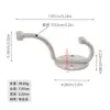 Colgador de metal para pared con agujero, perchero negro para abrigos y sombreros, individual, aleación de zinc de lujo ligero, perchero para armario