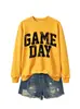 Amazon eBay tienda independiente moda versátil mujer día de partido sudadera deportiva con letras grandes recortadas para exportación