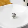 Huiyue Europeu e Americano DIY Furo Grande Prata Antiga Fivela de Posicionamento Pulseira com Contas Yiwu Acessórios de Joias Atacado Acessórios de Joias