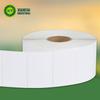 Papel estucado adhesivo etiqueta en blanco para máquina de código de barras papel para etiqueta logística etiqueta adhesiva impresión con cinta de transferencia térmica