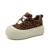 Zapatillas blancas de suela gruesa para mujer, talla pequeña, nuevo modelo de otoño 2026, mocasines casuales deportivos de piel auténtica para aumentar la altura