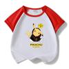 Roupa Infantil Cartoon Conjunto Manga Curta Verão 2025 Novo Estilo Meninos e Meninas Shorts Moda Conjunto de Duas Peças Fino