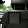 Lixeira de carro desenho animado cadeira porta traseira pendurado caixa de armazenamento multifuncional balde de armazenamento de lixo suprimentos para interior de carro