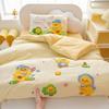 Conjunto de Três Peças de Colcha para Jardim de Infância de Classe A Algodão Puro Roupa de Cama de Seis Peças para Jardim de Infância Infantil Roupa de Cama para Soneca de Bebê Capa de Edredom Pequena