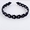 Moda Cabelo Prensado Masculino Esportes Headband Simples Onda Traseira Cabeça Preto Denteado Onda Feminino Acessórios Para Cabelo Facial