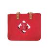 Bolsas de Fieltro con Imágenes Impresas Personalizadas, Bolsas Tote, Regalos de Inauguración de Empresa, Recuerdos, Bolsas de Regalo Rojas, Promoción de Logo Publicitario