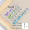 Brincos de Aço Titânio 316L com Zircônia Swarovski, Zircônia Deslumbrante, Amigáveis à Pele, Tarraxas Irregulares para Cartilagem da Orelha, Tarraxas para Conch da Orelha