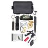 Paquete de emergencia para preparación de combate de defensa civil aérea caja salvavidas para viajes al aire libre caja de herramientas multifunción caja táctica caja de almacenamiento para montañismo camping