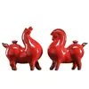 Ornaments Cerâmicos Tangma Pequena Fortuna Sala de Estar Entrada Armário de Vinho Decoração de Mesa Mesa Decoração de Zodíaco Cavalos