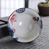 Taza de té de cerámica taza de té de gres azul y blanco taza antigua de perro taza individual maestra taza de té juego de té para el hogar tazón de té venta al por mayor