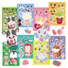 Pegatinas de Cara Cambiante con Emojis de Pareja de Animales Regalo para Niños Fiesta Manualidades Pegatinas de Dibujos Animados Juegos para Padres e Hijos