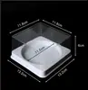Caja de Embalaje para Pastel Transparente Anti-Niebla Red Velvet Black Forest Famosa en Internet Caja de Ampolla para Hornear Caja para Cortar Pasteles