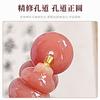 Pulsera de Raíz de Loto Natural Bodhi, Popular en TikTok, Pieza de Calabaza Tallada, Pulsera de Joyería de Doble Círculo, Cuentas Budistas al Por Mayor para Mujeres