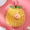 Toalla de mano de chenilla con diseño de frutas creativas, ideal para colgar en la cocina, absorbente, de secado rápido, pequeña.